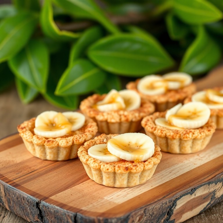 Tortinha de Aveia com Recheio de Banana