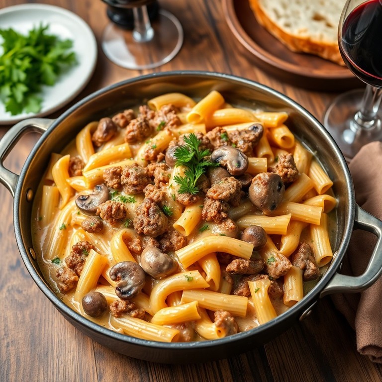 One-Pan Beef Stroganoff Pasta