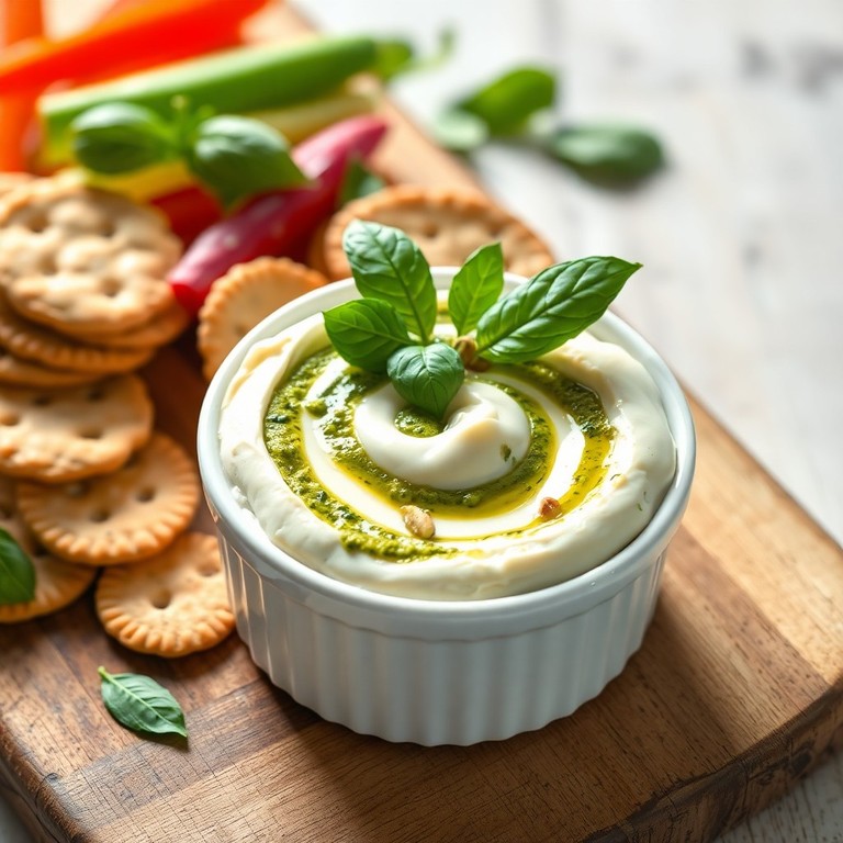 Queso de Castaña de Anacardo al Pesto