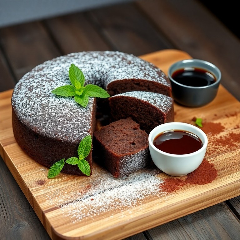 Bolo de Leite com Chocolate