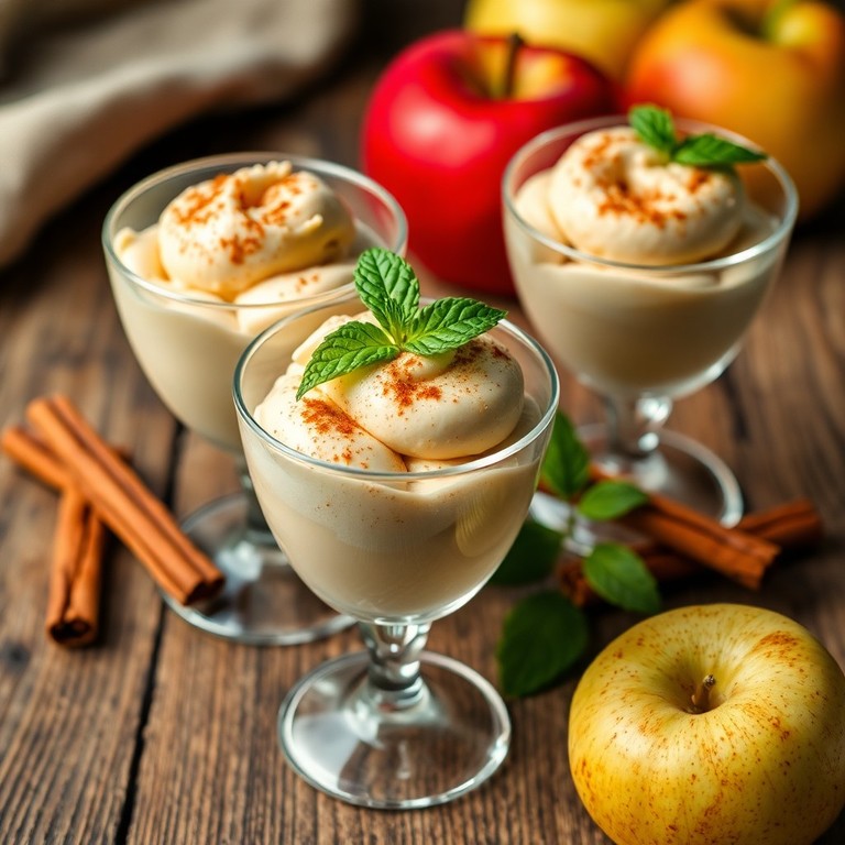 Helado de Manzana y Canela al Estilo Vegano