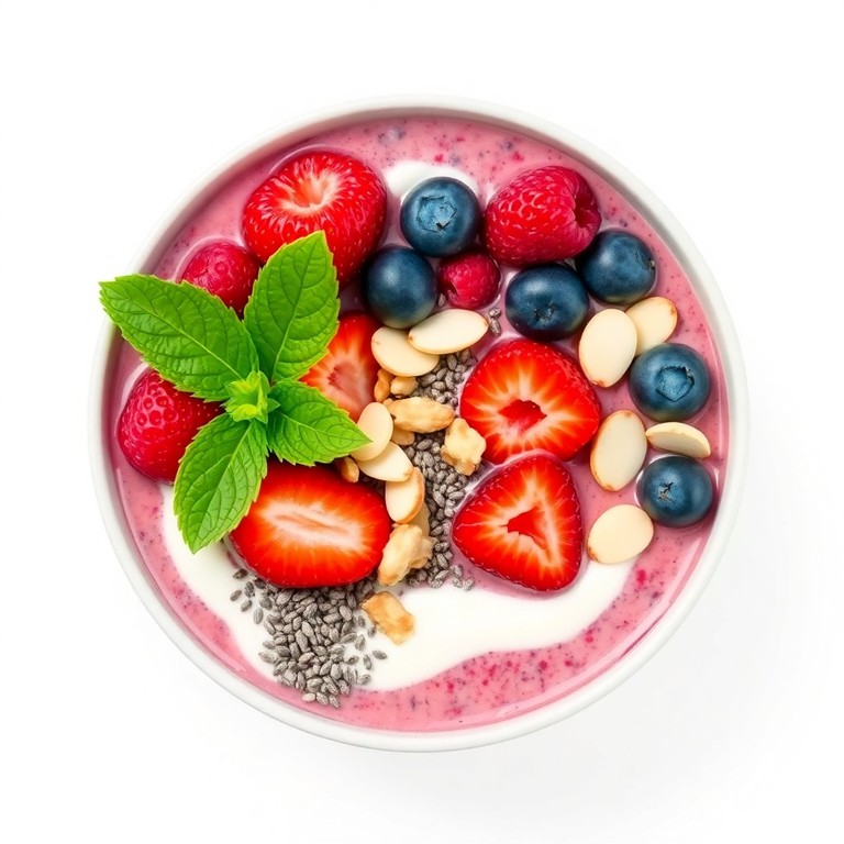 Smoothie Bowl de Frutos Rojos y Chía