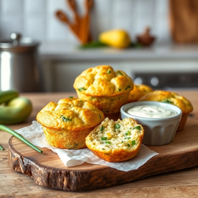 Muffin de Abobrinha e Queijo