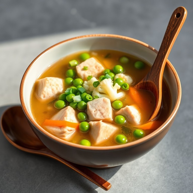 Sopa de Frango ao Estilo Asiático com Legumes