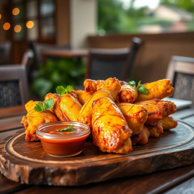 Grilled Curry-Spiced Chicken Wings