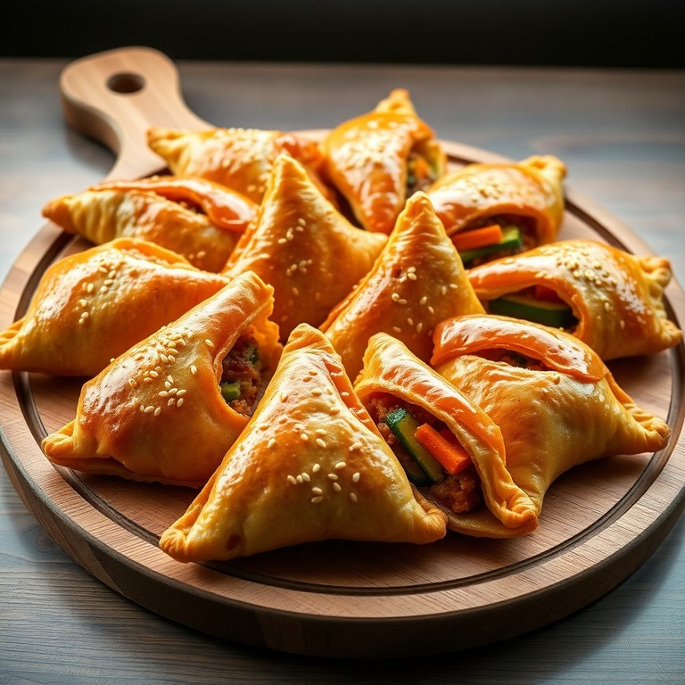 Sfiha de Carne com Legumes Coloridos