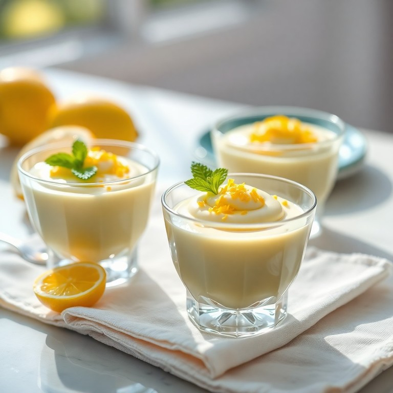 Mousse de Limão Siciliano com Gelatina