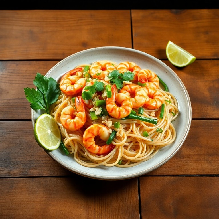 Pad Thai de Camarones Sin Gluten