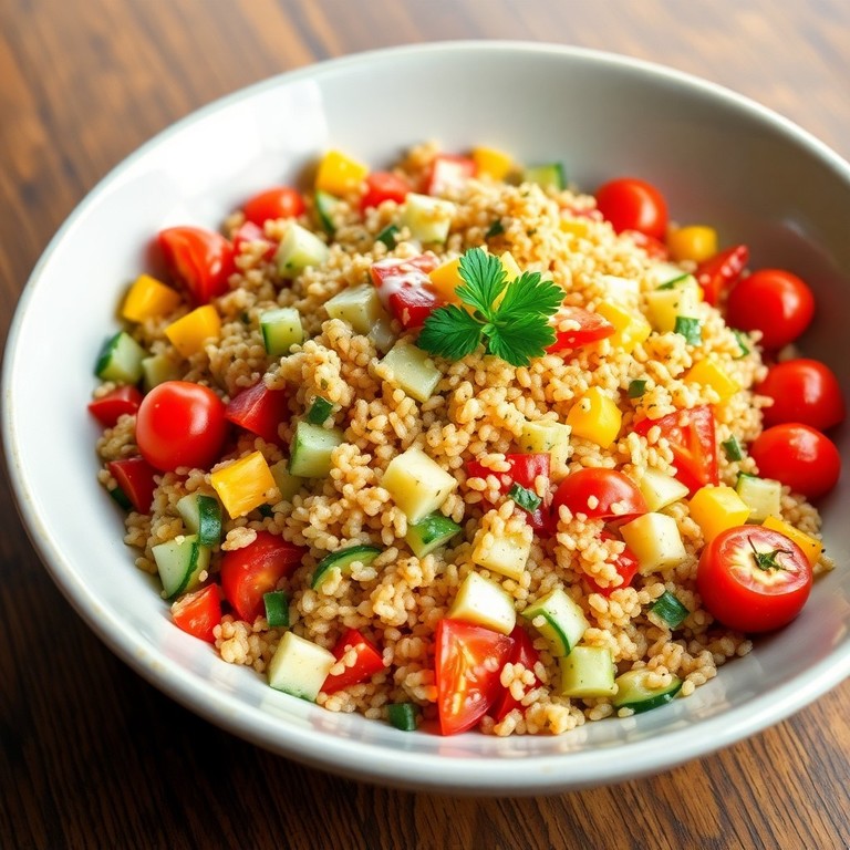 Salade de Quinoa Grillé aux Légumes Croquants