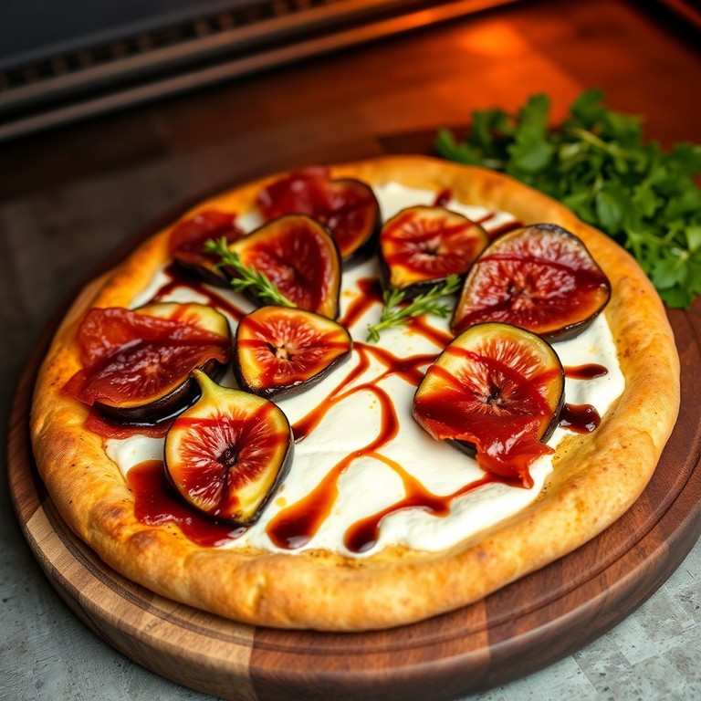 Feigen-Prosciutto-Ricotta-Pizza