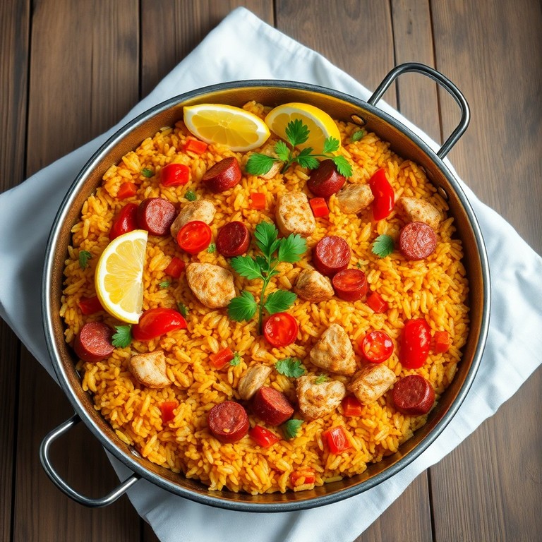 Paella Rápida met Chorizo en Kip
