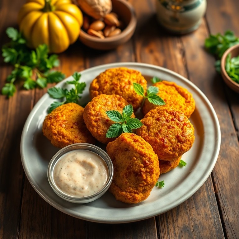 Quibe de Abóbora Vegano Crocante na Air Fryer