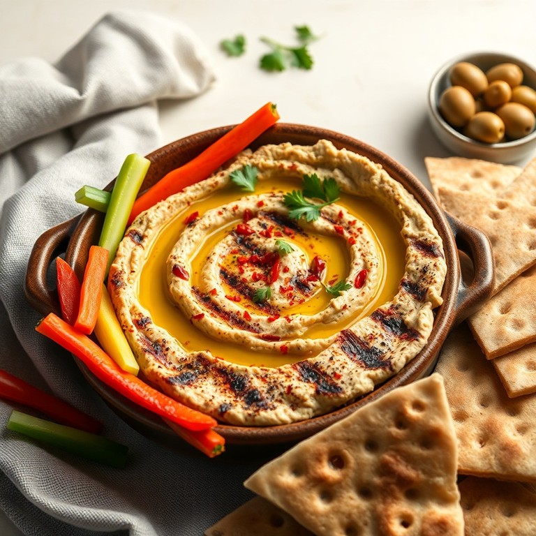 Houmous Grillé à la Méditerranéenne
