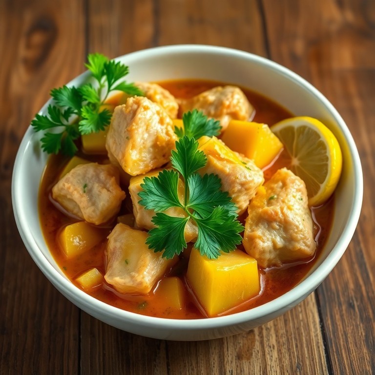 Ensopado de Frango com Batatas e Limão