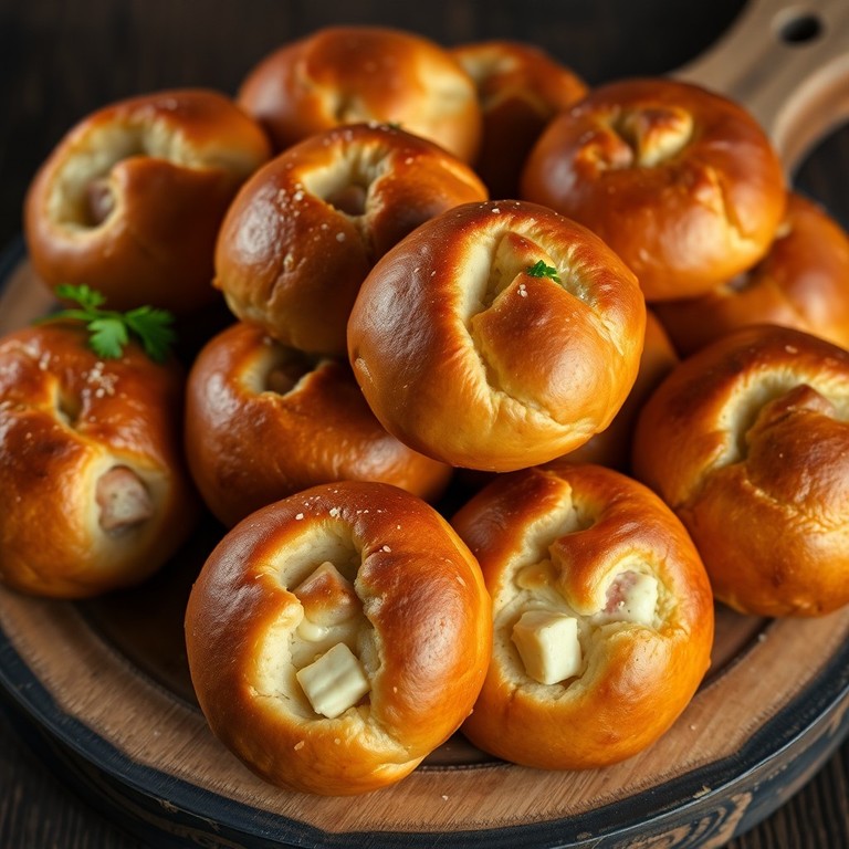 Pão de Queijo e Presunto Caseiro