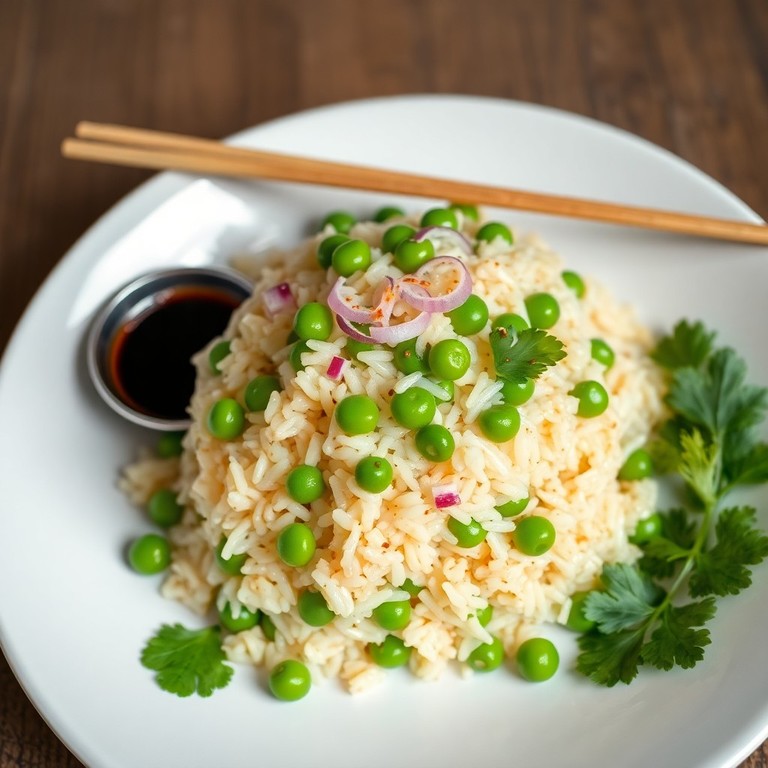Salteado de Arroz con Cilantro, Guisantes y Jengibre - Mr. Cook