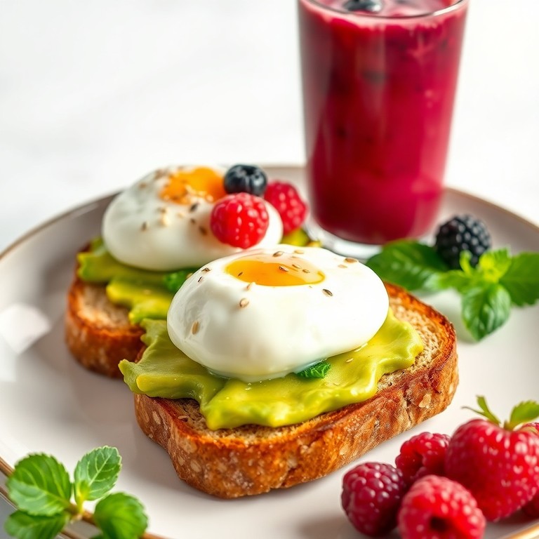 Tostada Integral Proteica con Batido Revitalizante