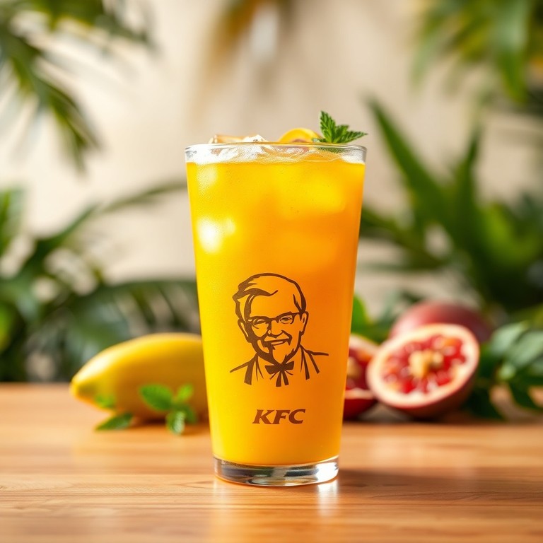 Mango Passion Fruit Crush in a KFC Glass