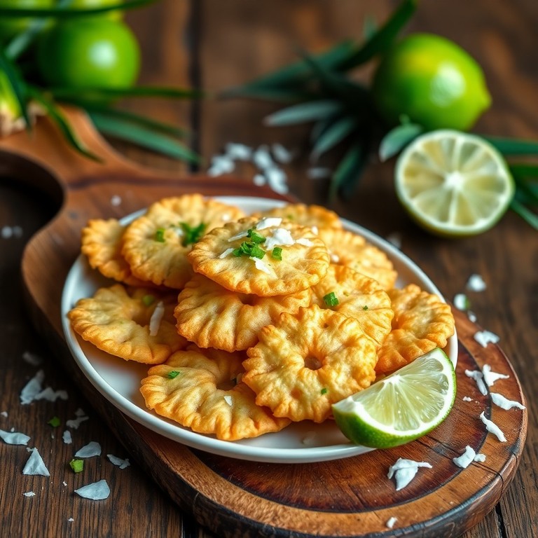 Kokos-Limetten-Reiscracker