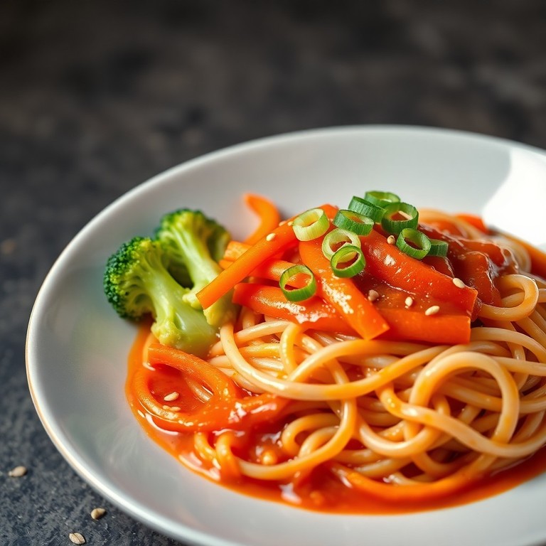 Koreanische Gochujang-Nudeln