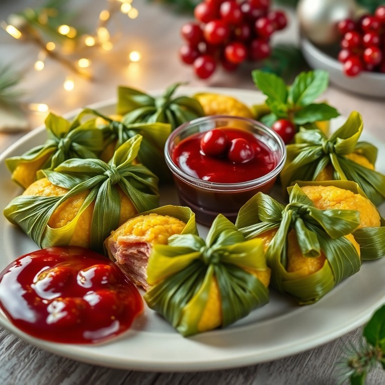 Quezo de Bola and Ham Christmas Suman