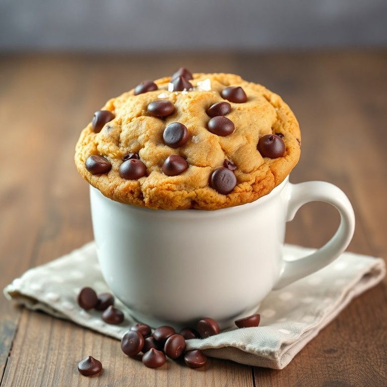 Microwave Chocolate Chip Cookie for One