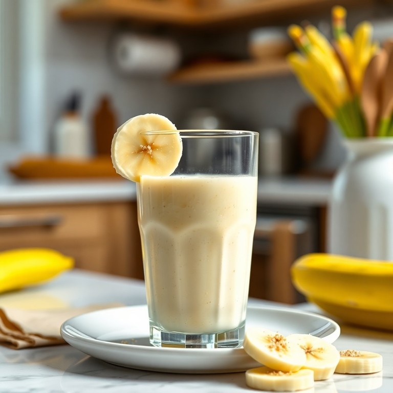Banaan-Ei Eiwit Smoothie zonder IJs