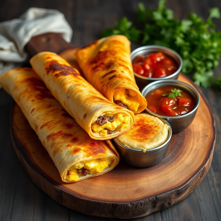 Rollitos Horneados de Tortilla con Huevo, Mortadela y Cheddar