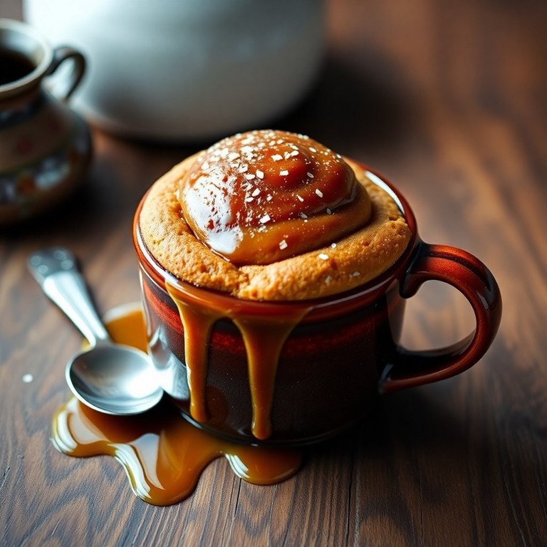 Mug Cake Caramel Beurre Salé (Sans Œuf)