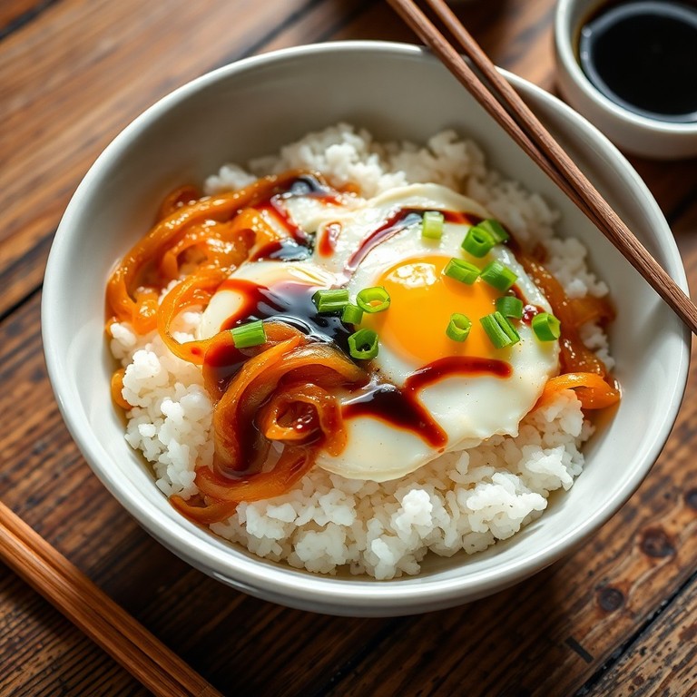Japanese Onion & Egg Rice Bowl (Tamago Donburi)