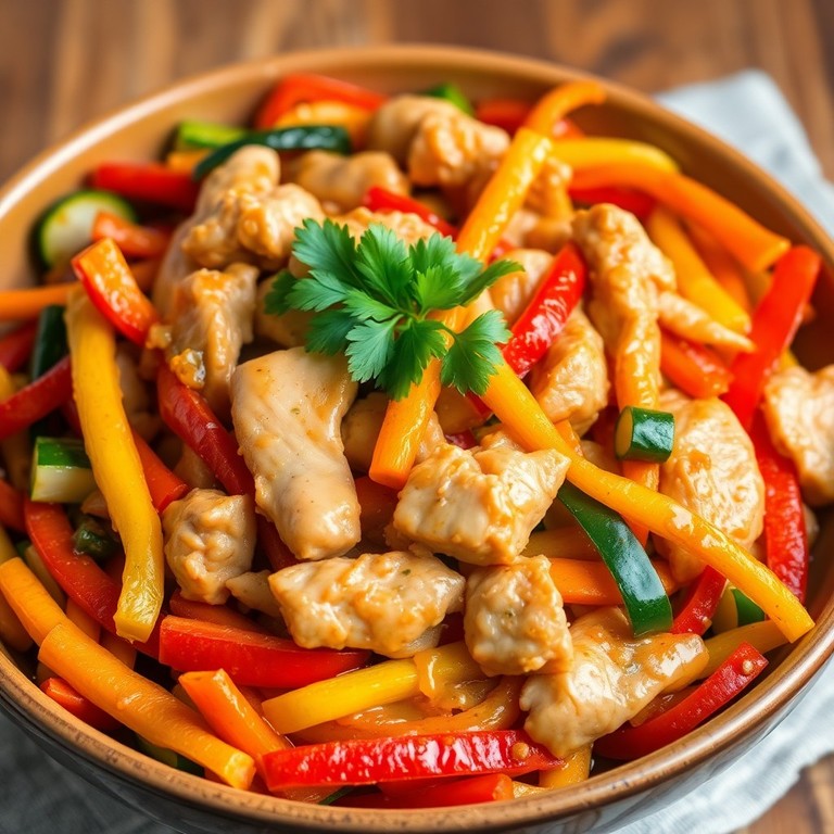 Salteado de Pollo Arcoíris