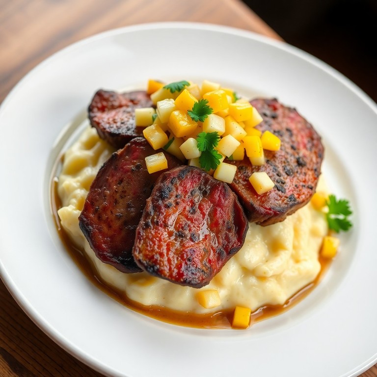 Seared Beef with Chowder-Inspired Mash