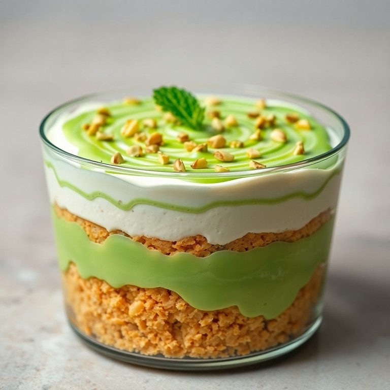 Pistazien-Cheesecake-Trifle (Kalorienarm & Ohne Backen)