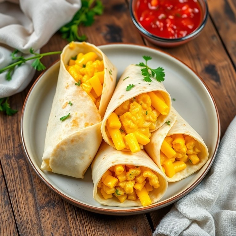 Schmand-Cheddar Rührei Wraps