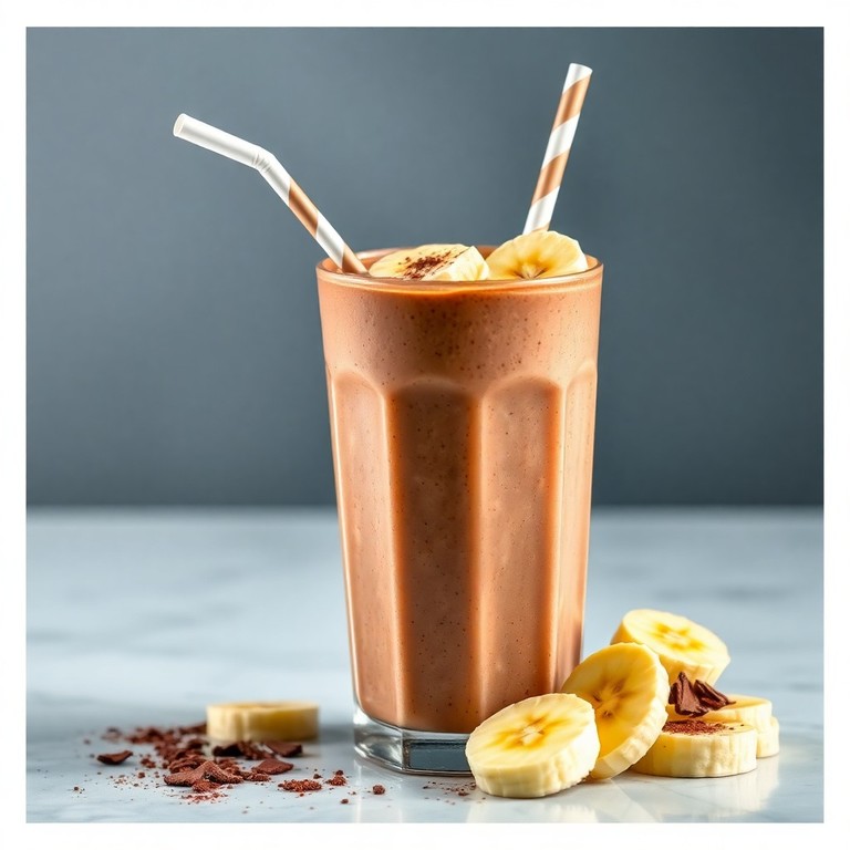 Smoothie de Banana, Chocolate e Leite