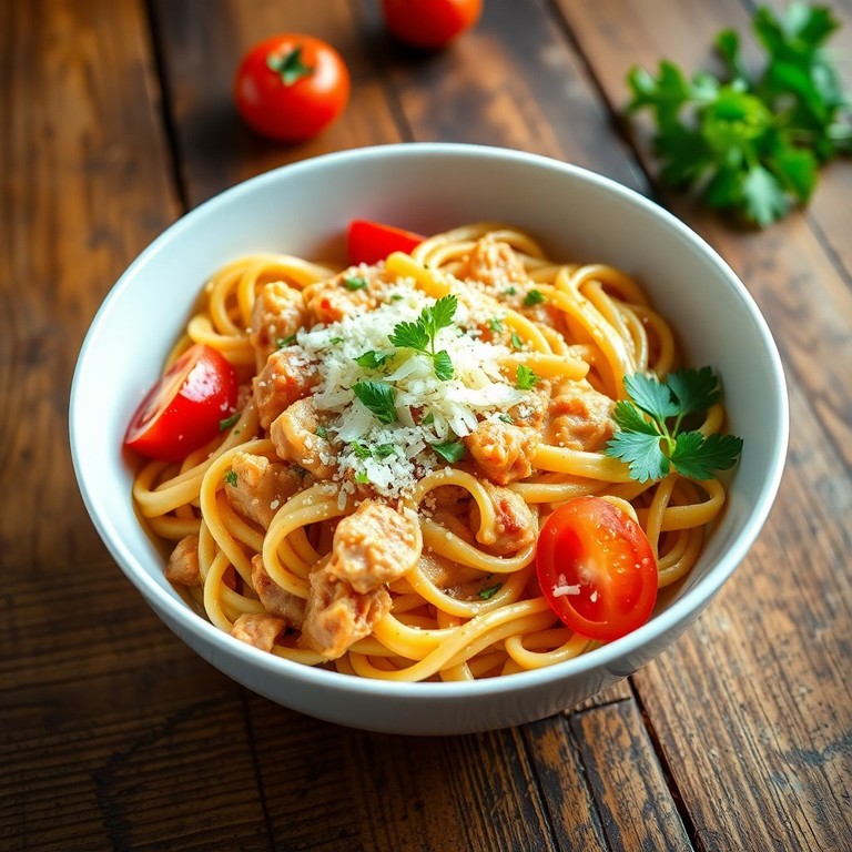 Miojo Cremoso de Frango à Italiana