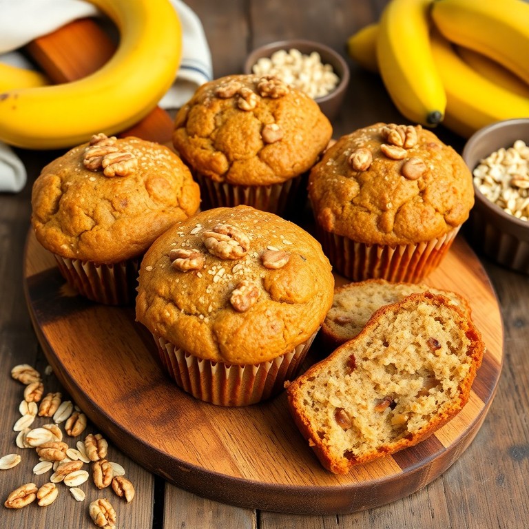Muffin Integral de Banana e Aveia
