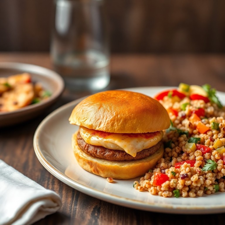 Mini Burgers de Saumon, Quinoa Croustillant aux Légumes