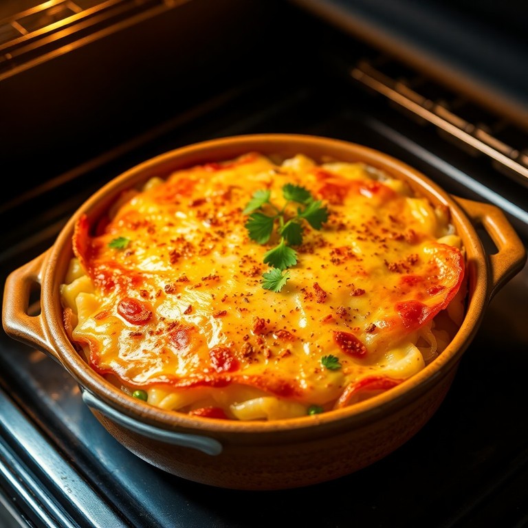 Spicy Cheesy Potato Gratin