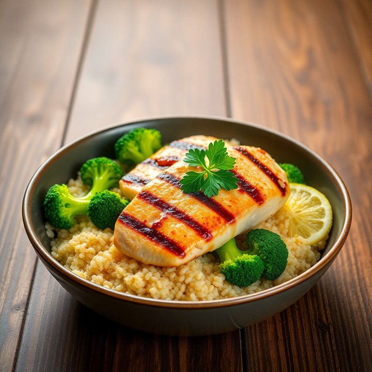 Hähnchen-Quinoa-Bowl mit Brokkoli