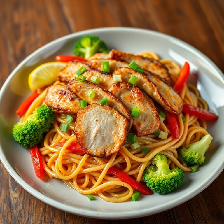 Yakisoba Cítrico de Frango Assado