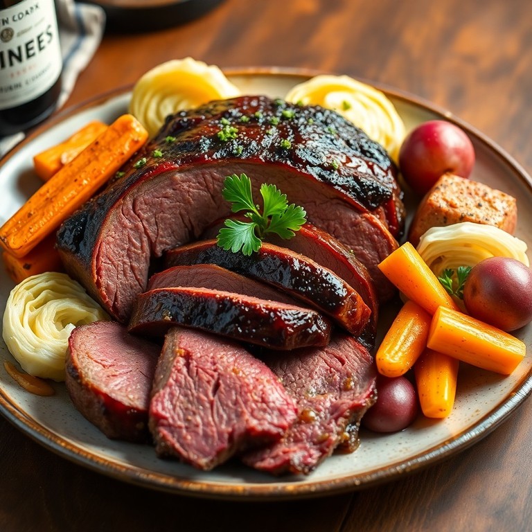 Stout-Braised Corned Beef and Cabbage