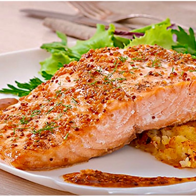 Salmón con salsa de soja y miel