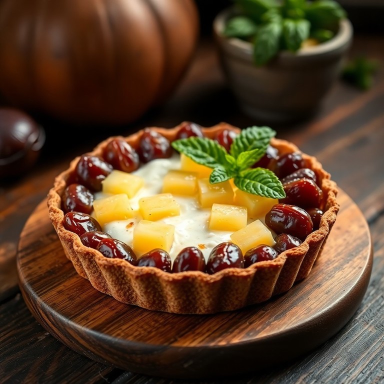 Tarte Crue Dattes-Noix de Cajou, Douceur Naturelle