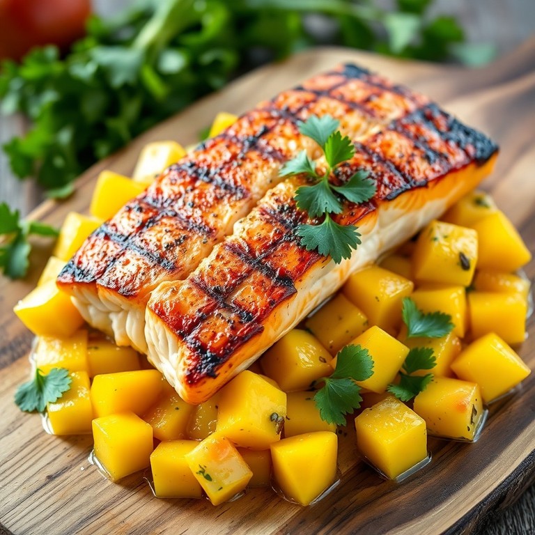 Salmón Tropical a la Parrilla
