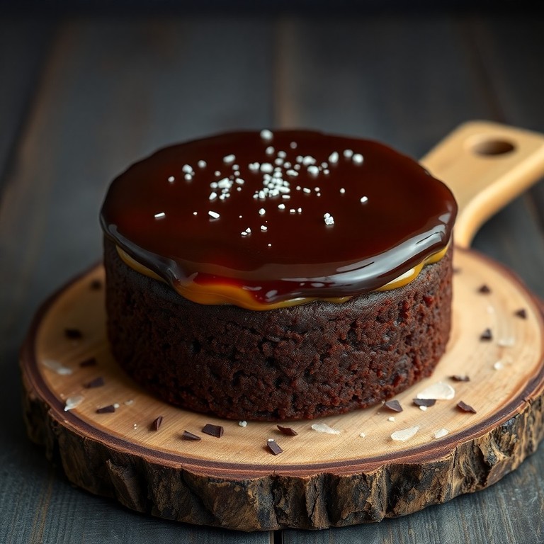 Gâteau Brownie au Caramel Salé et Chocolat Noir