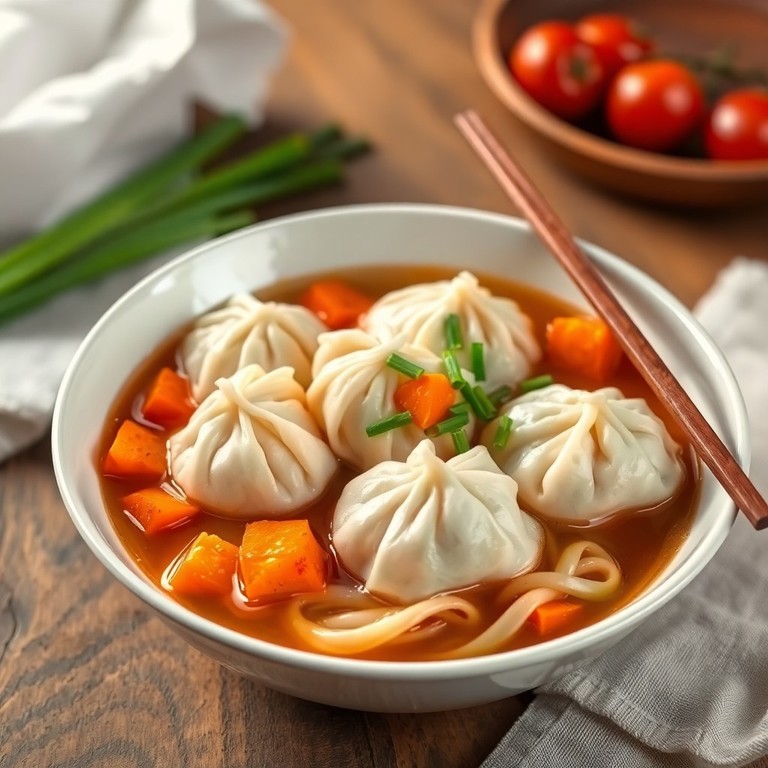 Boulettes de Fromage en Bouillon Chinois aux Légumes