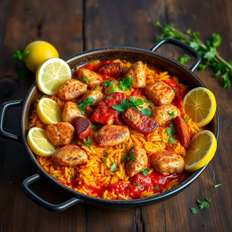Paella Sertaneja com Frango e Linguiça
