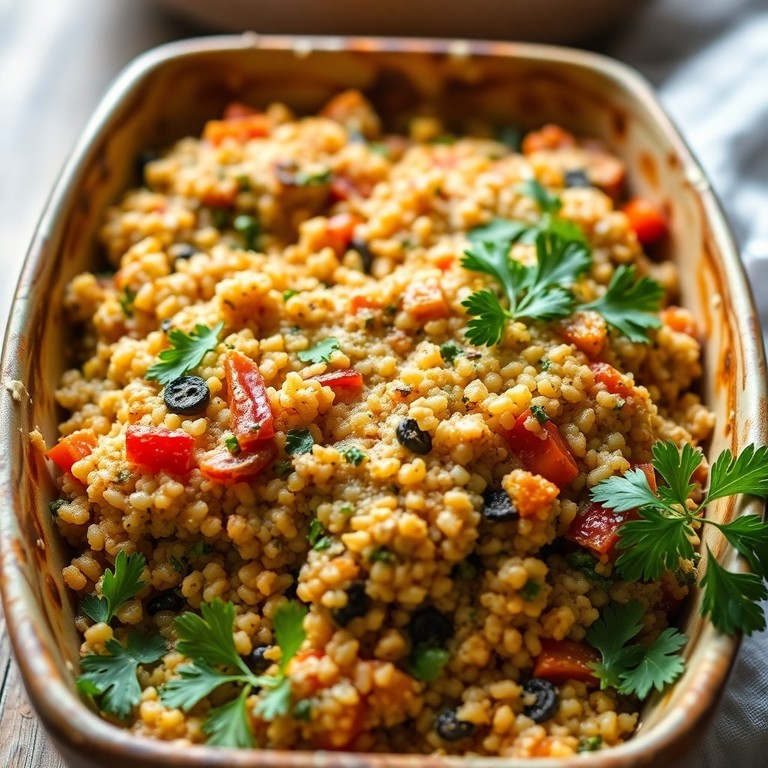 Herzhafter Gemüse-Quinoa-Auflauf