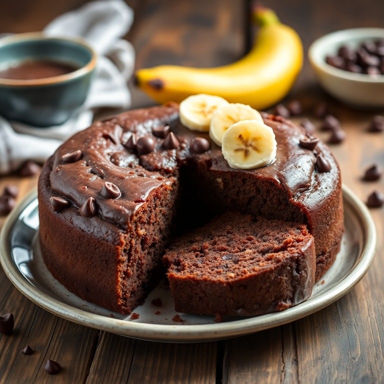 Schokoladen-Bananen-Kuchen (Glutenfrei, Milchfrei, Eifrei, Mandelfrei)